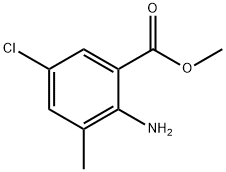 2-氨基-5-氯-3-甲基 - 苯甲酸甲酯,79101-83-0,结构式