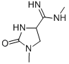 4-Imidazolidinecarboximidamide,N,1-dimethyl-2-oxo- Structure