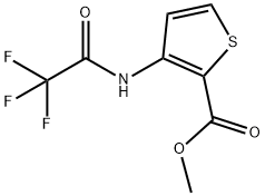 3-(2,2,2-trifluoro-acetylaMino)-thiophene-2-carboxylicacidMethylester Struktur