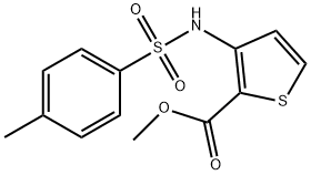 METHYL 3-([(4-METHYLPHENYL)SULFONYL]AMINO)-2-THIOPHENECARBOXYLATE Struktur