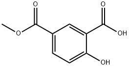 2-hydroxy-5-(Methoxycarbonyl)benzoic acid Struktur