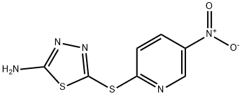 5-(5-Nitro-pyridin-2-ylsulfanyl)-[1,3,4]thiadiazol-2-ylamine Structure
