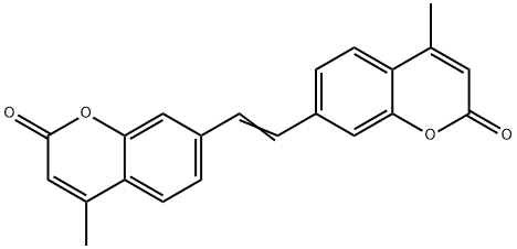 7,7'-vinylenebis[4-methyl-2-benzopyrone] Struktur