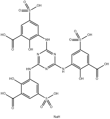 Trinatriumtrihydrogen-5,5',5''-(1,3,5-triazin-2,4,6-triyltriimino)tris[5-sulfonatosalicylat]