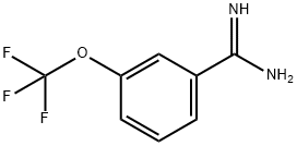 3-(トリフルオロメトキシ)ベンゼンカルボキシイミドアミド 化学構造式