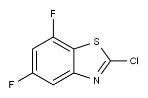 2-氯-5,7-二氟苯并噻唑, 791594-34-8, 结构式