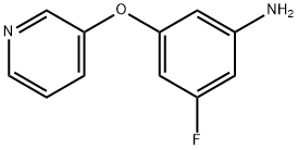 3-Fluoro-5-(3-pyridinyloxy)benzenamine 化学構造式