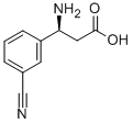 (S)-3-AMINO-3-(3-CYANO-PHENYL)-PROPIONIC ACID Structure