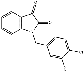 1-(3,4-二氯苄基)-1H-吲哚-2,3-二酮,79183-19-0,结构式