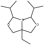 7A-乙基二氢-3,5-双(1-甲乙基)-1H,3H,5H-恶唑并[3,4-C]恶唑, 79185-77-6, 结构式