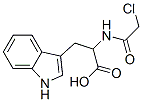 rac-(R*)-α-(クロロアセチルアミノ)-1H-インドール-3-プロパン酸 化学構造式