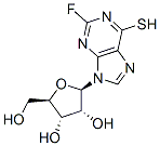 9H-Purine-6-thiol, 2-fluoro-9-beta-d-ribofuranosyl- Structure