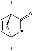(1R,1β,4β)-2-アザビシクロ[2.2.1]ヘプタ-5-エン-3-オン 化学構造式