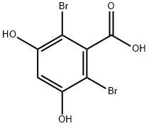 2,6-二溴-3,5-二羟基苯甲酸 结构式