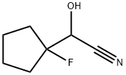 (1 - fluoro - cyclopentyl) - hydroxy - acetonitrile Struktur