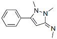 Methanamine, N-(1,2-dihydro-1,2-dimethyl-5-phenyl-3H-pyrazol-3-ylidene)- (9CI)|
