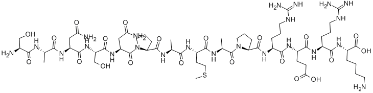 SER-ALA-ASN-SER-ASN-PRO-ALA-MET-ALA-PRO-ARG-GLU-ARG-LYS,79243-10-0,结构式