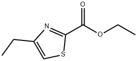 4-エチル-1,3-チアゾール-2-カルボン酸エチル 化学構造式