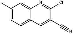 2-CHLORO-7-METHYLQUINOLINE-3-CARBONITRILE 化学構造式