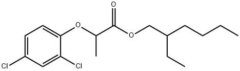 2-(2,4-ジクロロフェノキシ)プロパン酸2-エチルヘキシル 化学構造式
