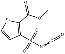 methyl 3-isocyanatosulfonylthiophene-2-carboxylate Struktur