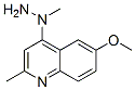 Quinoline, 6-methoxy-2-methyl-4-(1-methylhydrazino)- (9CI) Struktur