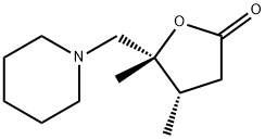 2(3H)-Furanone,dihydro-4,5-dimethyl-5-(1-piperidinylmethyl)-,cis-(9CI) 结构式