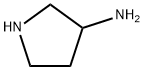 3-アミノピロリジン 化学構造式