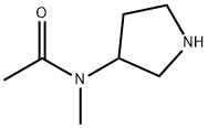 3-(N-アセチル-N-メチルアミノ)ピロリジン 化学構造式