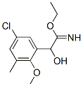 Benzeneethanimidic  acid,  5-chloro--alpha--hydroxy-2-methoxy-3-methyl-,  ethyl  ester  (9CI) Structure