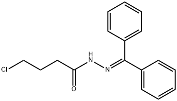 Butanoic acid, 4-chloro-, 2-(diphenylMethylene)hydrazide 化学構造式