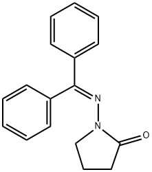 1-((DIPHENYLMETHYLENE)AMINO)PYRROLIDIN-2-ONE, 79289-48-8, 结构式