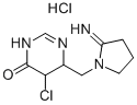 5-CHLORO-6-((2-IMINOPYRROLIDIN-1-YL)METHYL)-5,6-DIHYDROPYRIMIDIN-4(3H)-ONE HYDROCHLORIDE Structure
