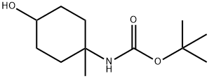 tert-Butyl N-(4-hydroxy-1-methylcyclohexyl)carbamate Structure