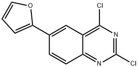Quinazoline, 2,4-dichloro-6-(2-furanyl)- 结构式