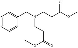 N-(3-メトキシ-3-オキソプロピル)-N-フェニルメチル-β-アラニンメチル 化学構造式