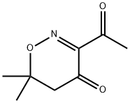 4H-1,2-Oxazin-4-one, 3-acetyl-5,6-dihydro-6,6-dimethyl- (9CI)|