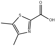 4,5-ジメチルチアゾール-2-カルボン酸 化学構造式