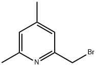 2-(ブロモメチル)-4,6-ジメチルピリジン 化学構造式