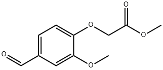 (4-甲酰基-2-甲氧基苯氧基)乙酸甲酯, 79317-30-9, 结构式