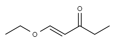 (E)-1-エトキシ-1-ペンテン-3-オン (>90%) 化学構造式