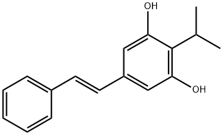 3,5-Dihydroxy-4-isopropylstilbene Structure