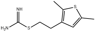 Carbamimidothioic acid, 2-(2,5-dimethyl-3-thienyl)ethyl ester (9CI) 结构式