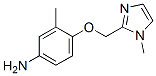 Benzenamine, 3-methyl-4-[(1-methyl-1H-imidazol-2-yl)methoxy]- (9CI),793646-28-3,结构式
