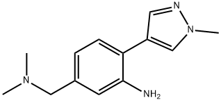 Benzenemethanamine, 3-amino-N,N-dimethyl-4-(1-methyl-1H-pyrazol-4-yl)- (9CI),793667-45-5,结构式