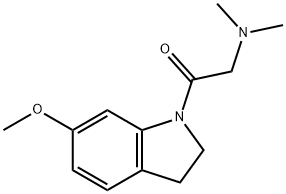 2-(二甲氨基)-1-(6-甲氧基吲哚啉-1-基)乙-1-酮,793672-18-1,结构式