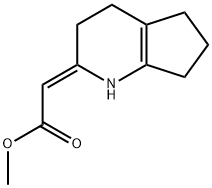 Acetic acid, (1,3,4,5,6,7-hexahydro-2H-cyclopenta[b]pyridin-2-ylidene)-, methyl ester, (2Z)- (9CI) Struktur