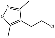 4-(2-クロロエチル)-3,5-ジメチルイソキサゾール 化学構造式