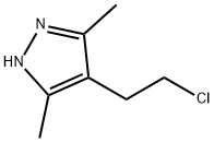 3,5-DIMETHYL-4'-(2-CHLOROETHYL)-1H-PYRAZOLE Structure