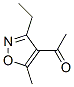 Ethanone, 1-(3-ethyl-5-methyl-4-isoxazolyl)- (9CI) Struktur